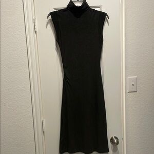 Diane Von Furstenberg Black Sleeveless Sheath Dress